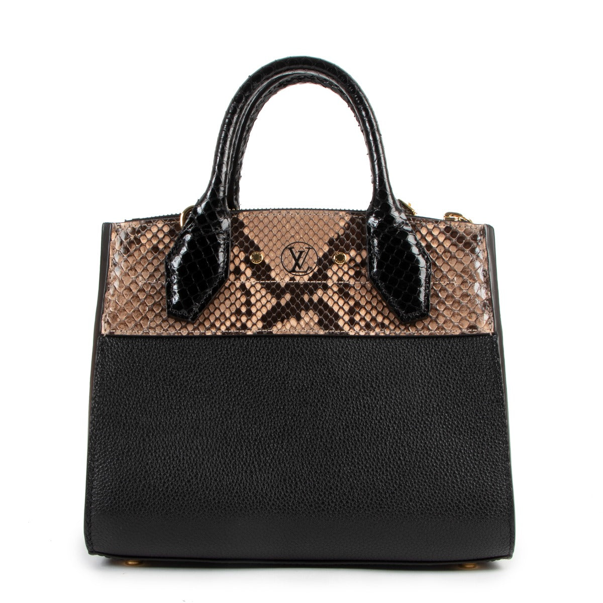 Second hand Louis Vuitton City Steamer Mini Python Handbag at Labellov