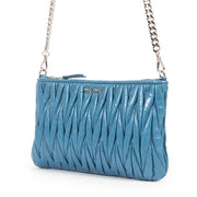 Miu Miu Turquoise Matelasse Leather Crossbody Bag