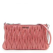 Miu Miu Pink Metalasse Crossbody Bag
