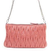 Miu Miu Pink Metalasse Crossbody Bag