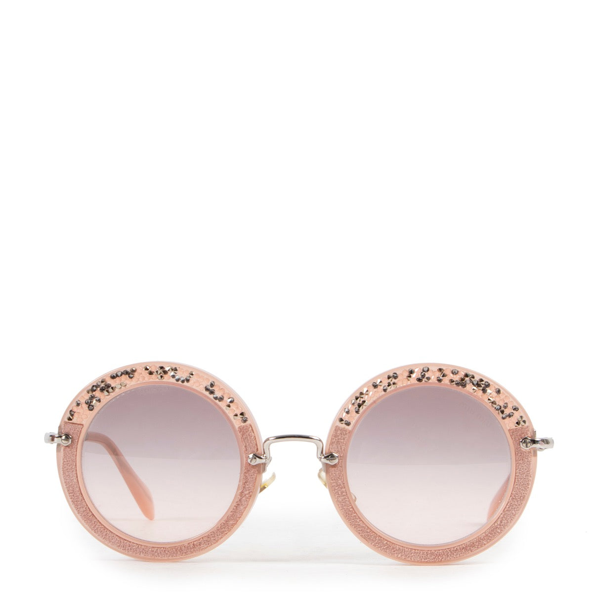 Shop safe online 100% authentic second hand Miu Miu Pink Sunglasses in very good condition at Labellov in Antwerp.