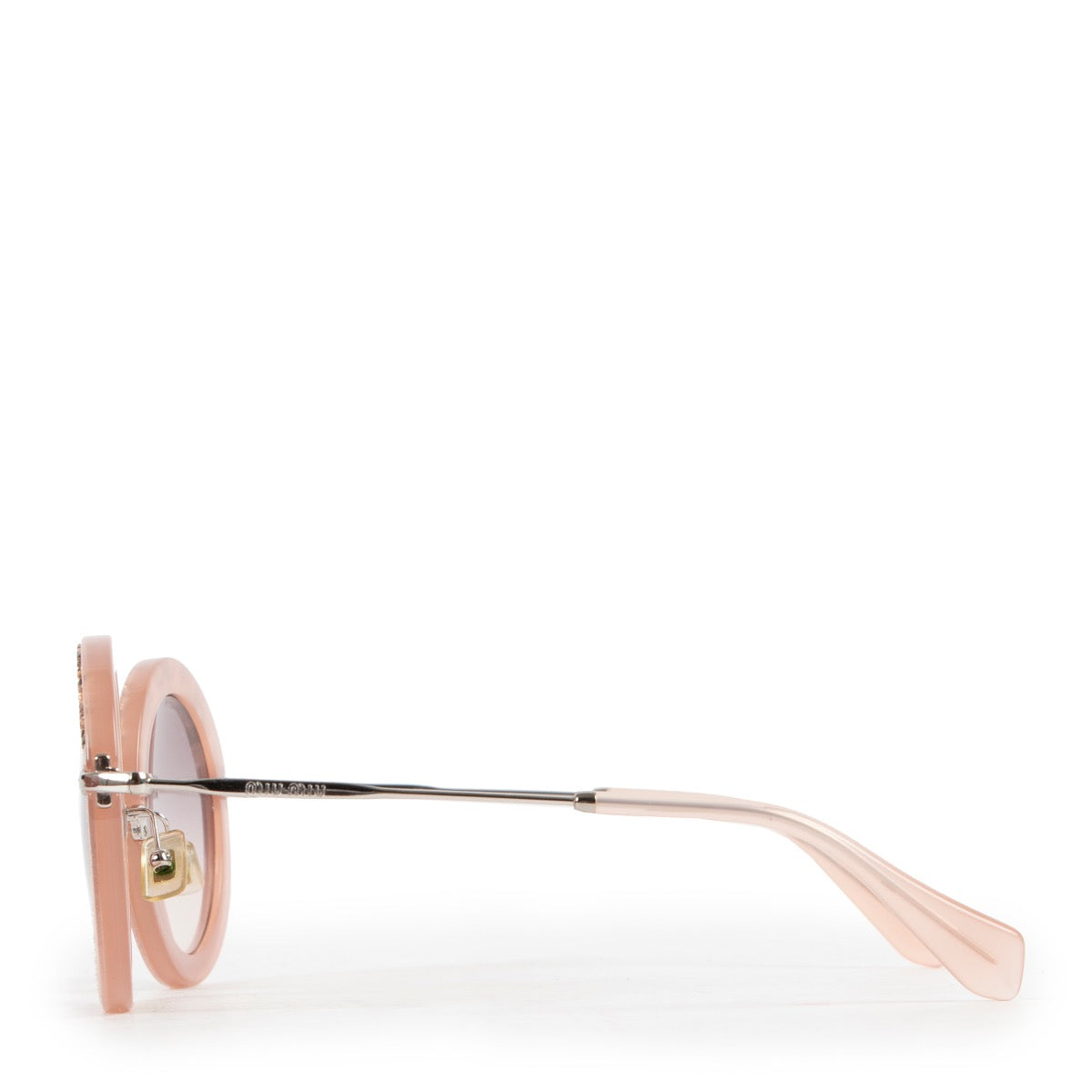 Shop safe online 100% authentic second hand Miu Miu Pink Sunglasses in very good condition at Labellov in Antwerp.