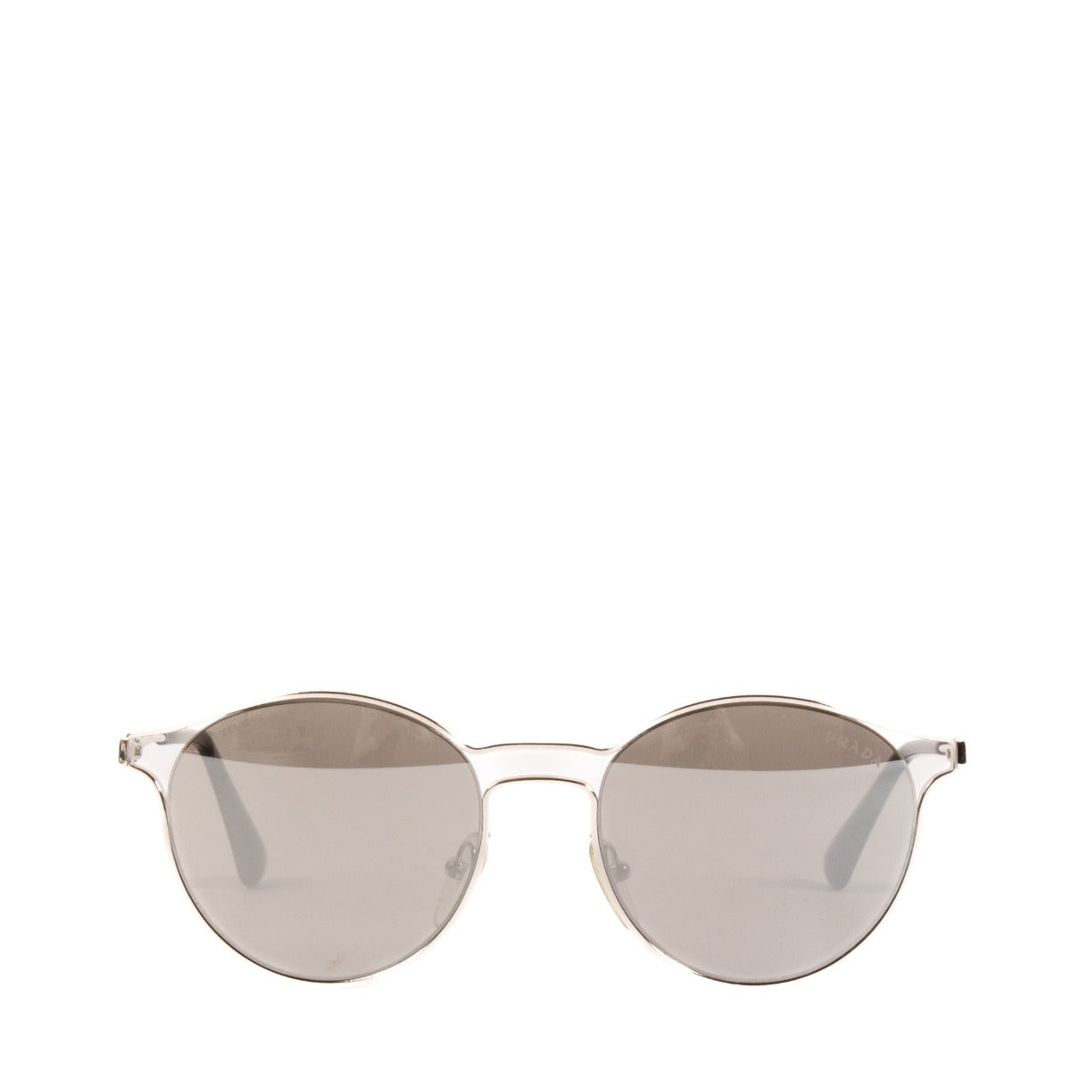 Prada Silver SPR62S Round Sunglasses