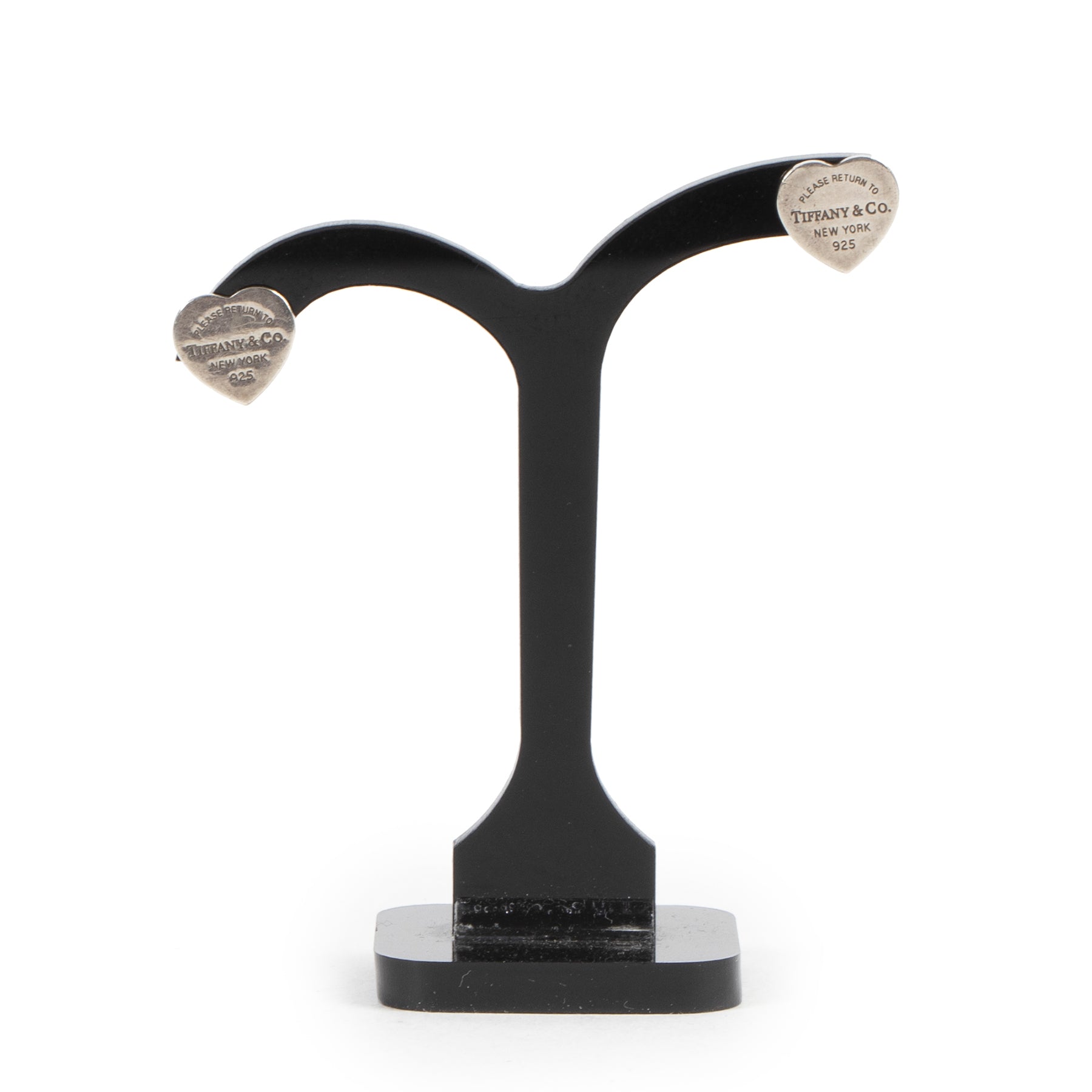 Tiffany & Co Silver Heart Stud Earrings