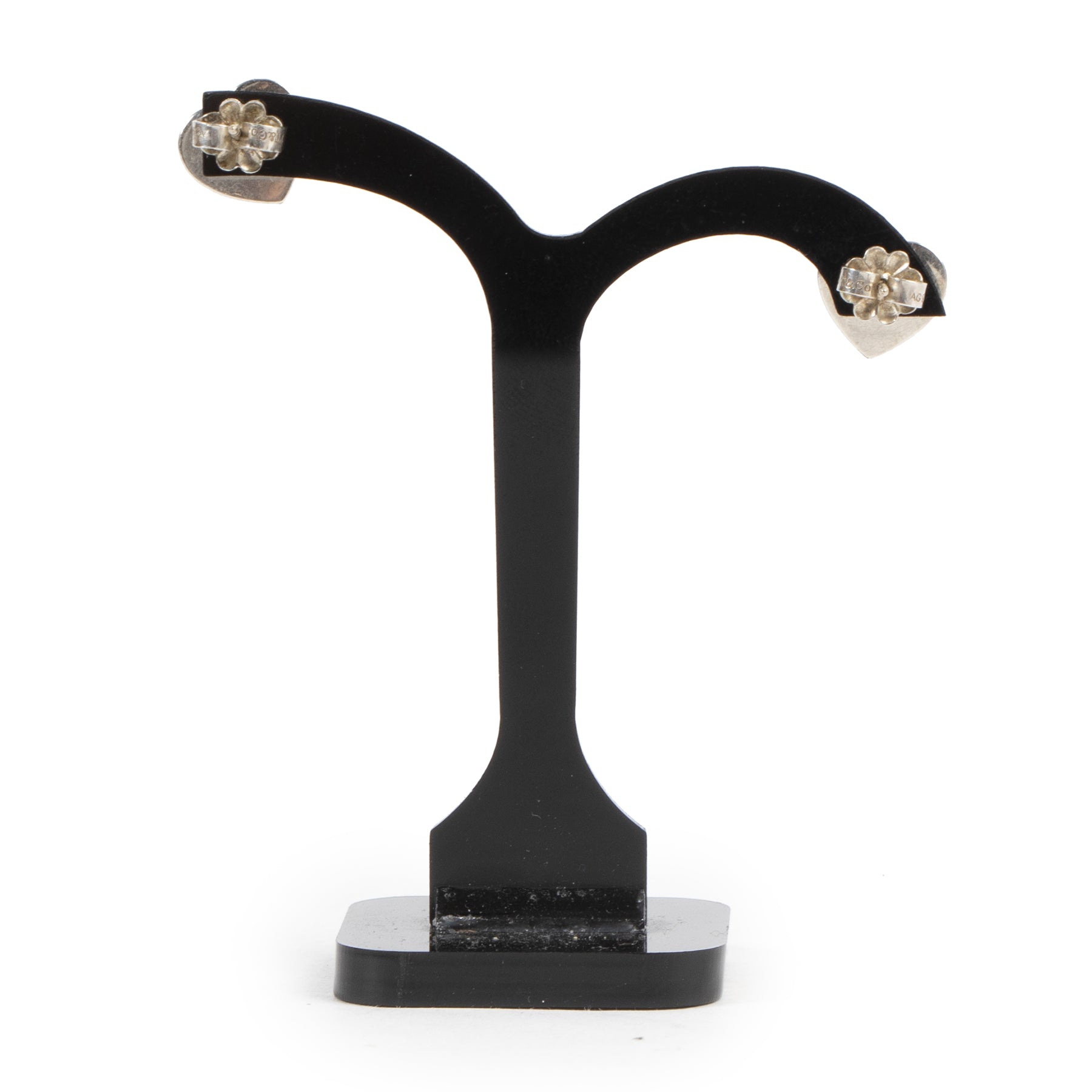 Tiffany & Co Silver Heart Stud Earrings