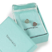 Tiffany & Co Silver Heart Stud Earrings