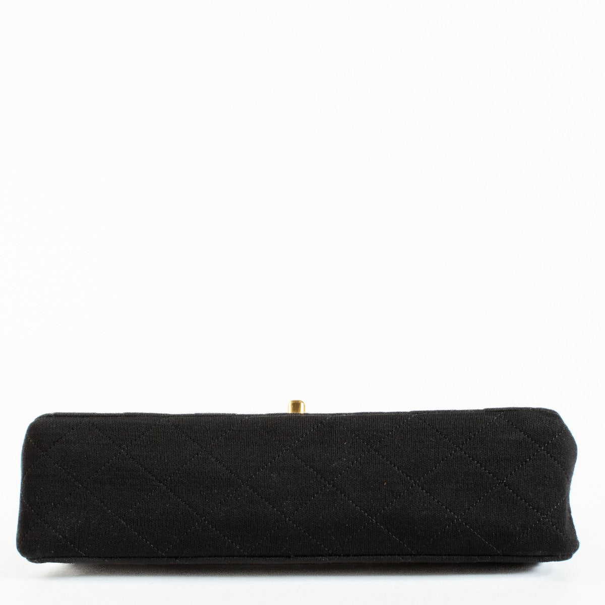 Authentic preloved Chanel Black Fabric Medium Vintage Classic Flap Bag on Labellov.com