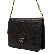 shop 100% authentic second hand Chanel Vintage Black Lambskin Chain Flap Bag on Labellov.com