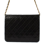 shop 100% authentic second hand Chanel Vintage Black Lambskin Chain Flap Bag on Labellov.com