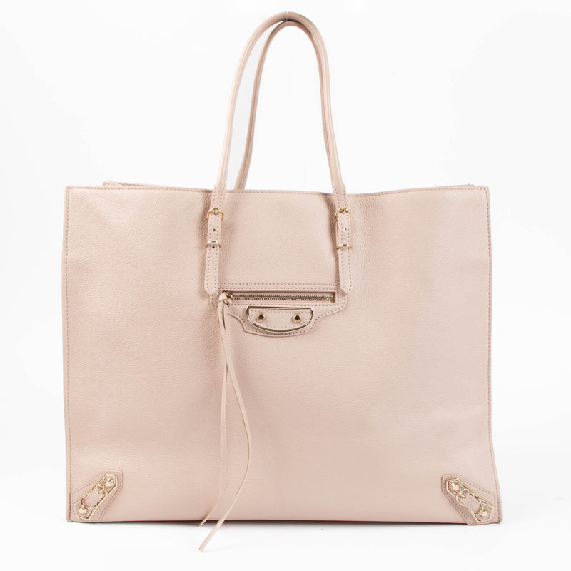 Balenciaga Soft Pink Leather Papier A4 Bag