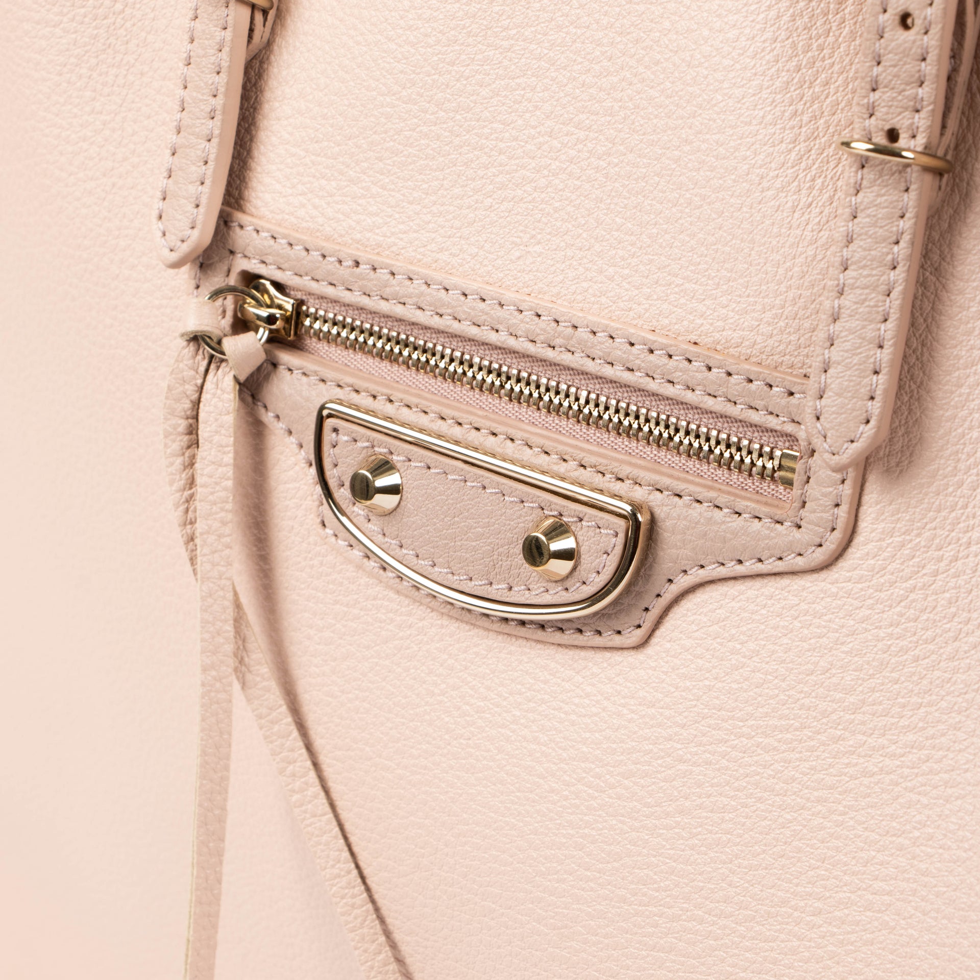 Balenciaga Soft Pink Leather Papier A4 Bag
