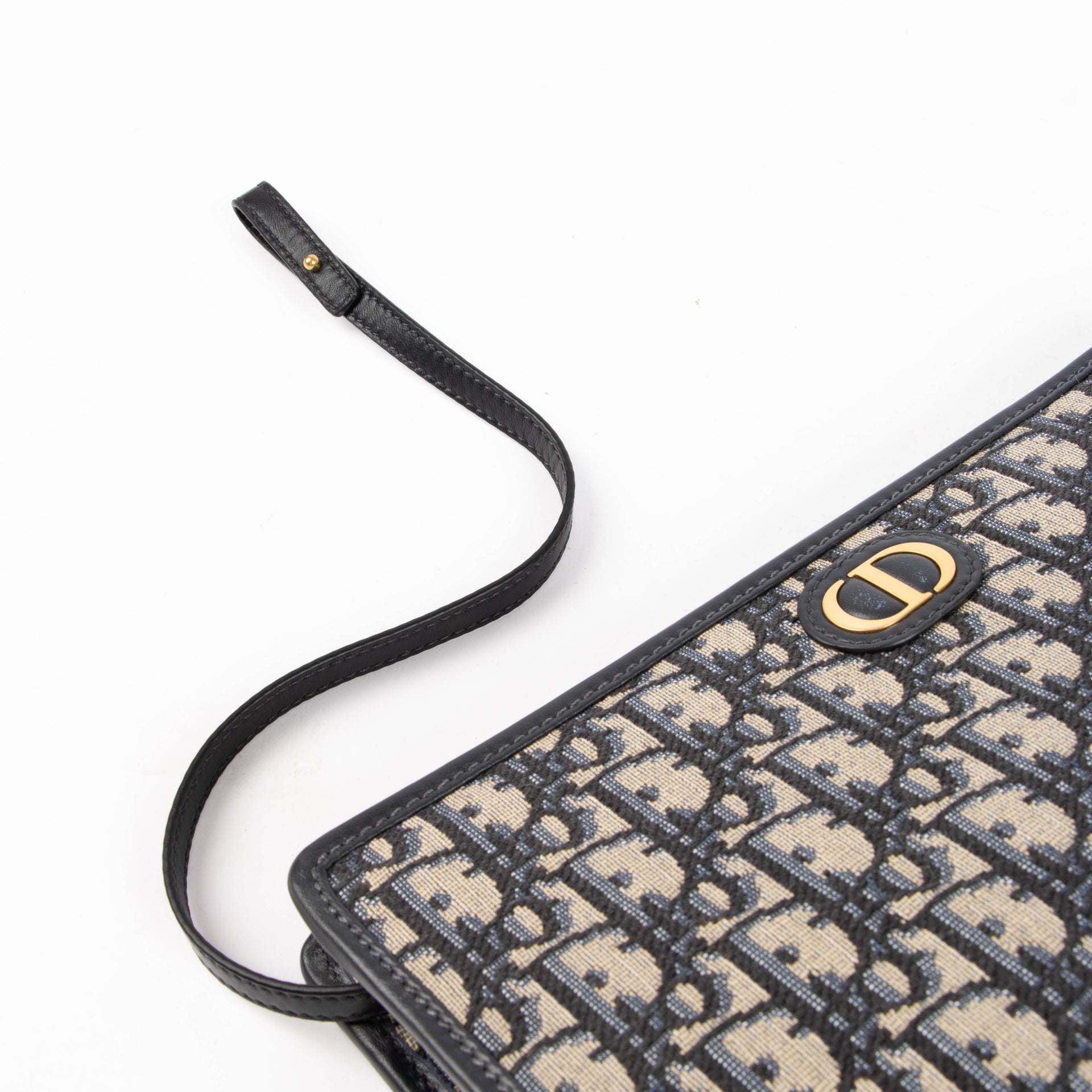 Christian Dior Blue Oblique 30 Montaigne Dea Clutch