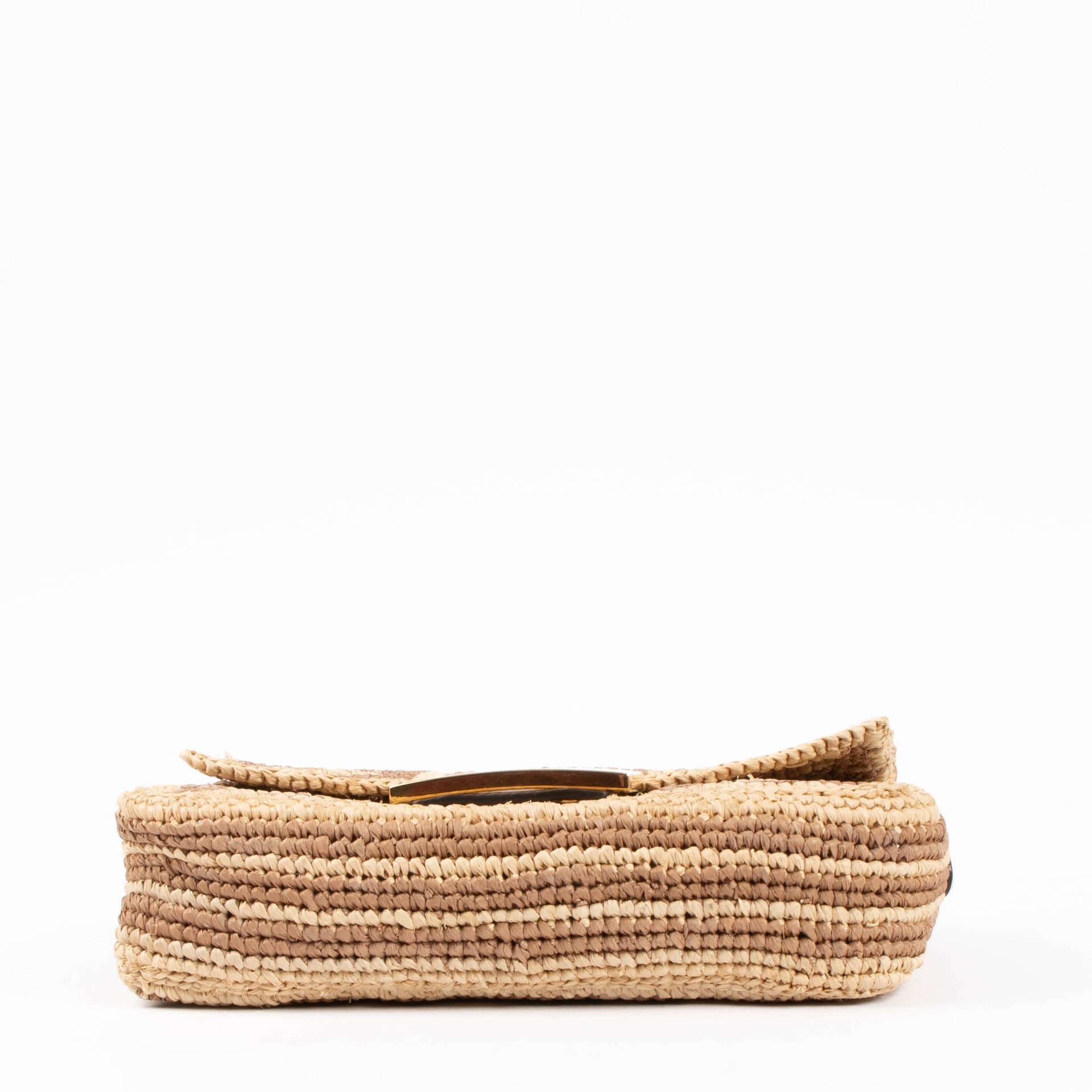 Fendi Raffia Mini Baguette Bag