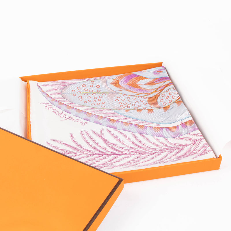 Hermes Plumes en Fête Silk 90 Scarf