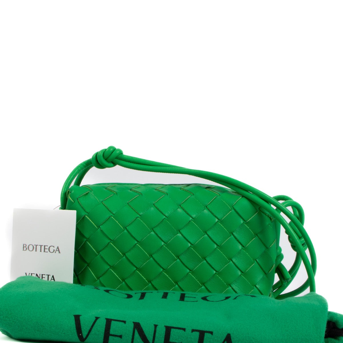 Bottega Veneta Parakeet Intrecciato Loop Mini Crossbody Bag