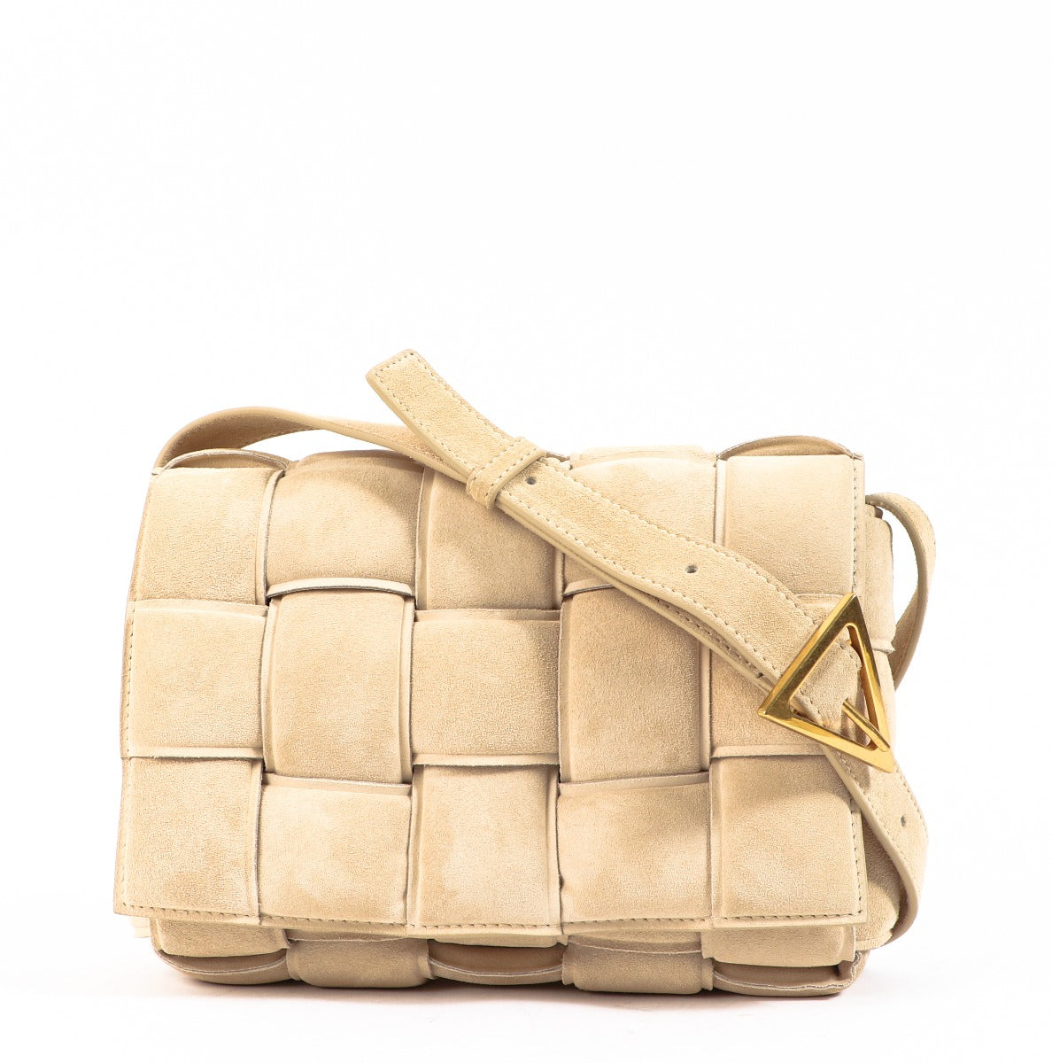 Bottega Veneta Porridge Padded Cassette Suede Bag
