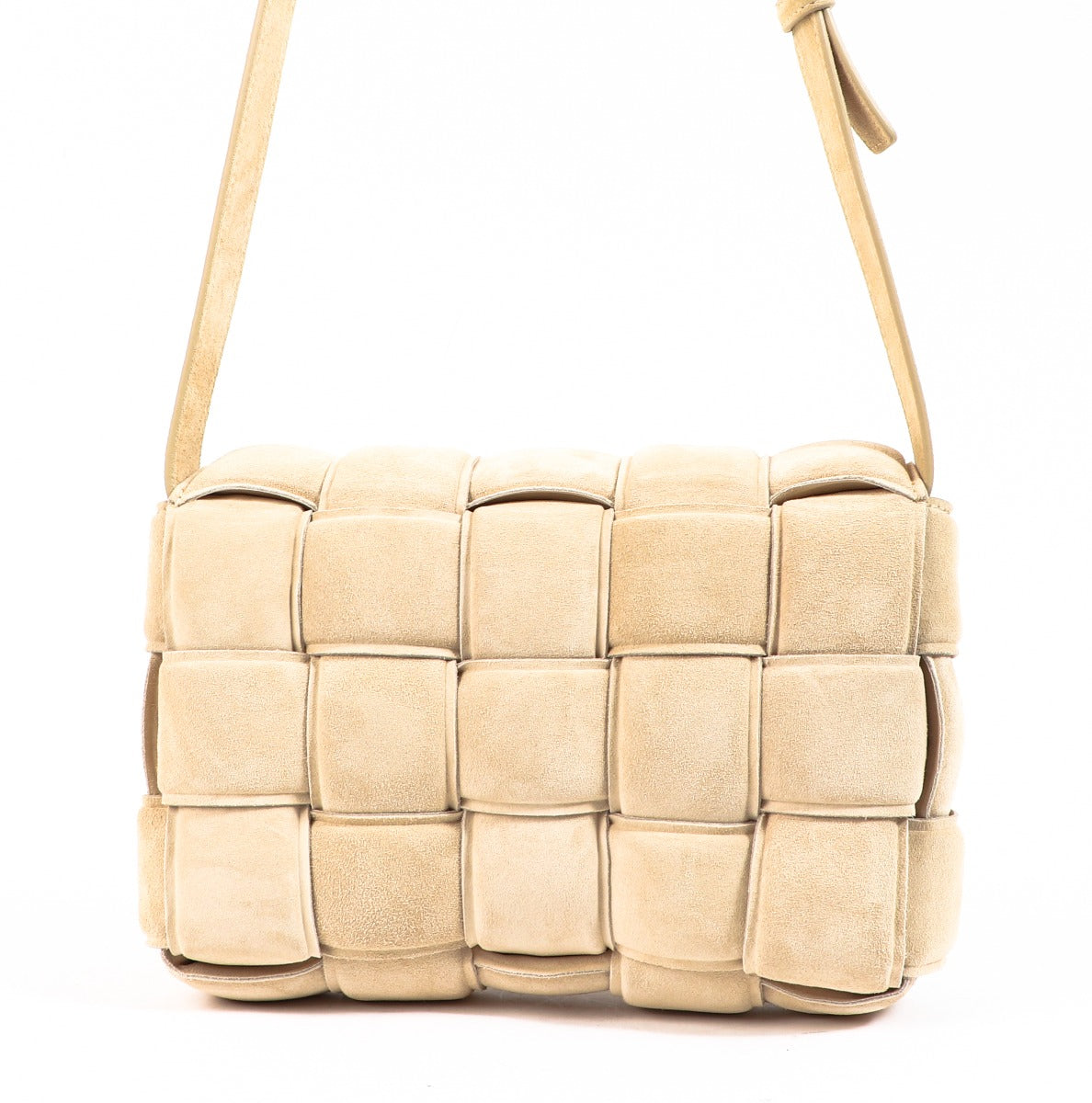 Bottega Veneta Porridge Padded Cassette Suede Bag