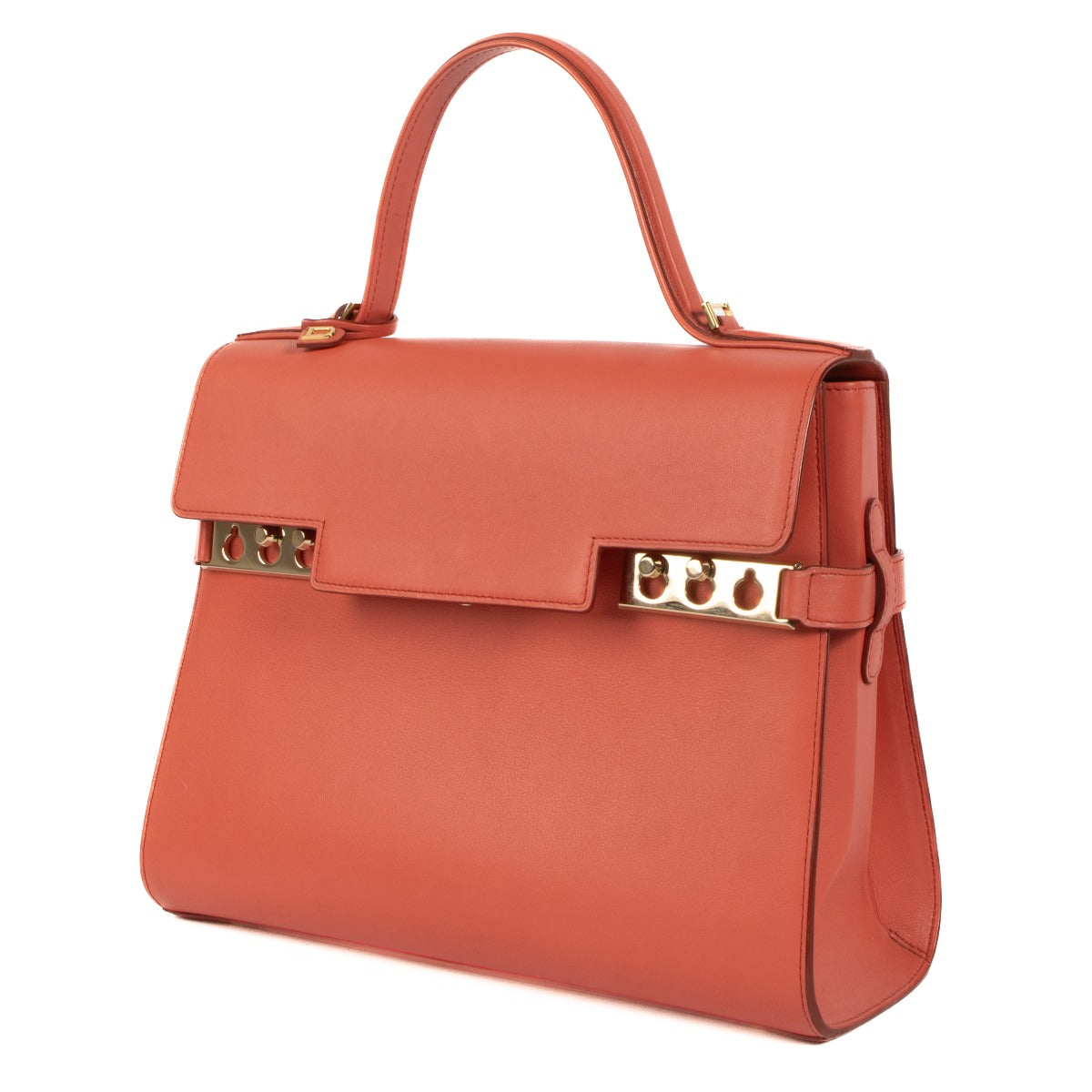 Shop authentic second hand Delvaux Sunset Souple Calf Tempête GM Top Handle Bag on Labellov.com