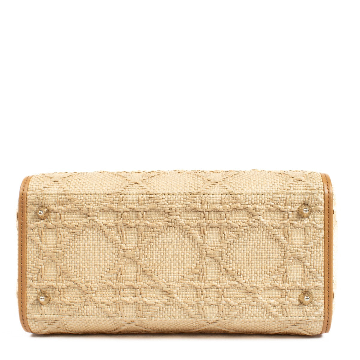 Shop 100% authentic secondhand Christian Dior Natural Medium Lady Dior Cannage Raffia Bag on Labellov.com