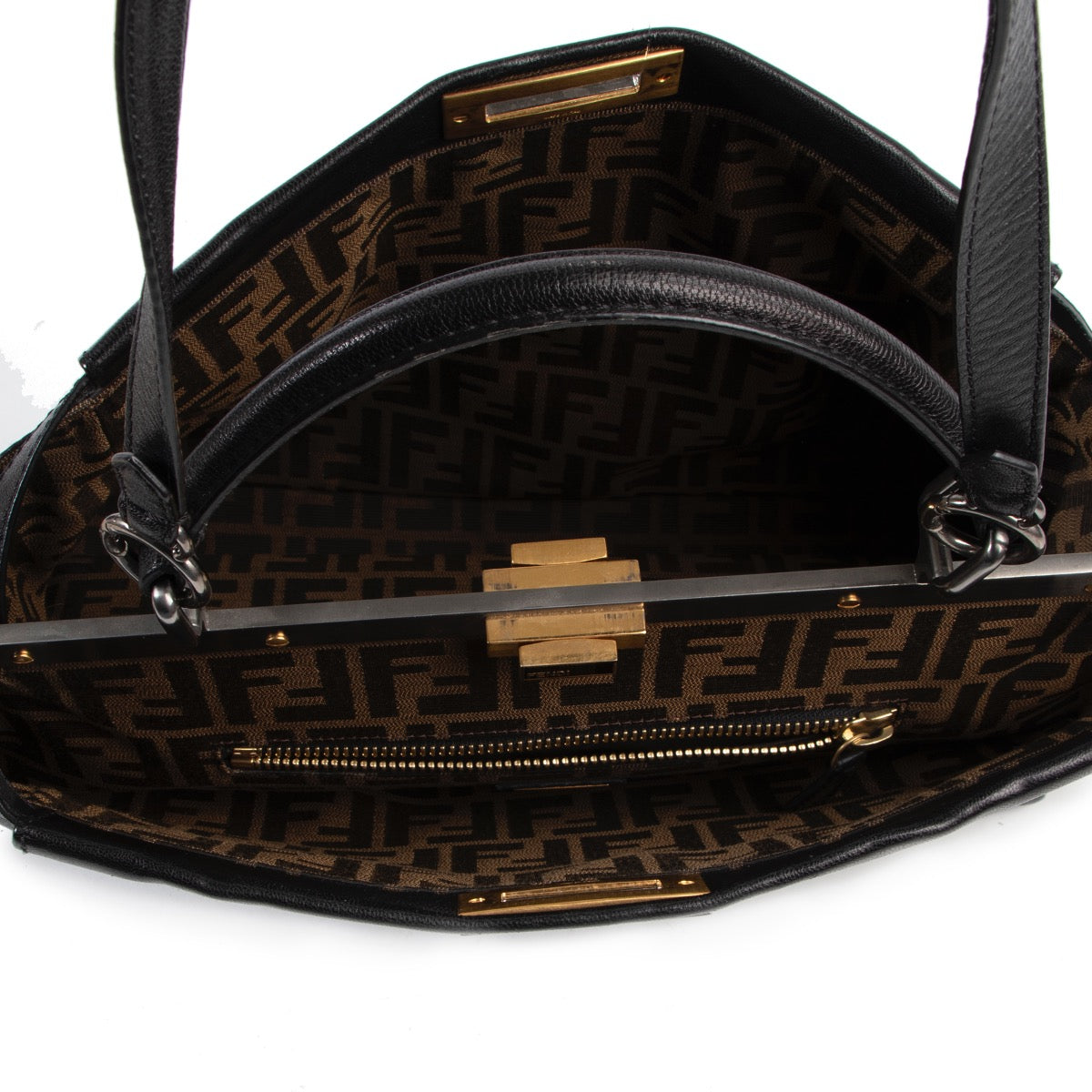 Shop online second hand authentic Fendi Black Peekaboo Shoulder Bag at the right price.