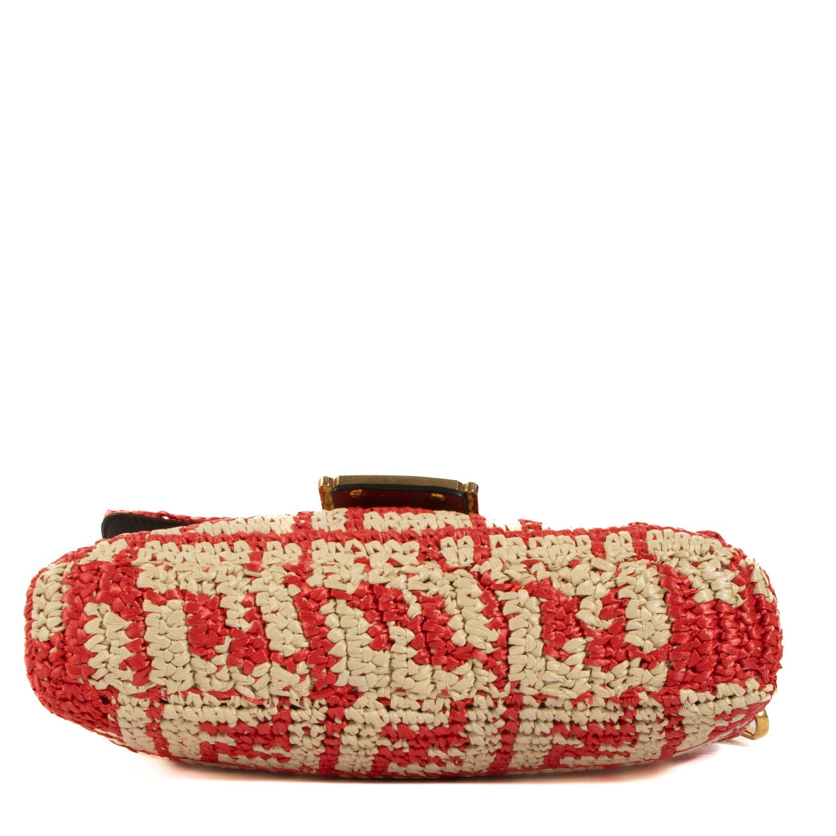 Shop authentic second hand Fendi Red Baguette Crossbody Bag on Labellov.com