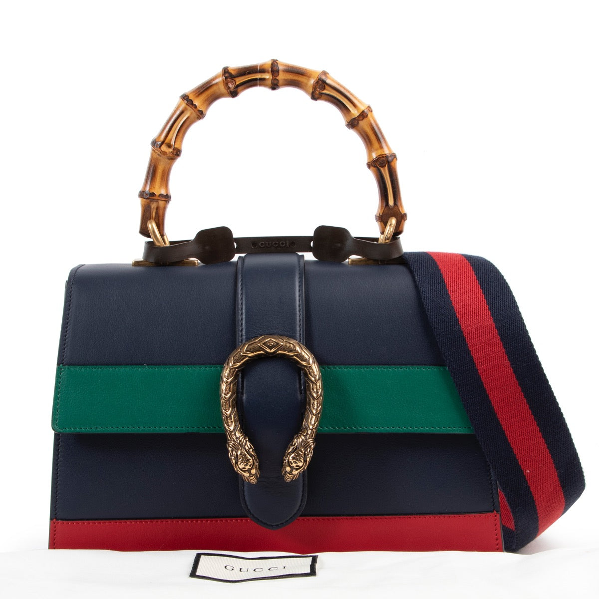 Achetez en ligne en toute sécurité un authentique sac à bandoulière Gucci Bleu Dionysus d'occasion au bon prix.