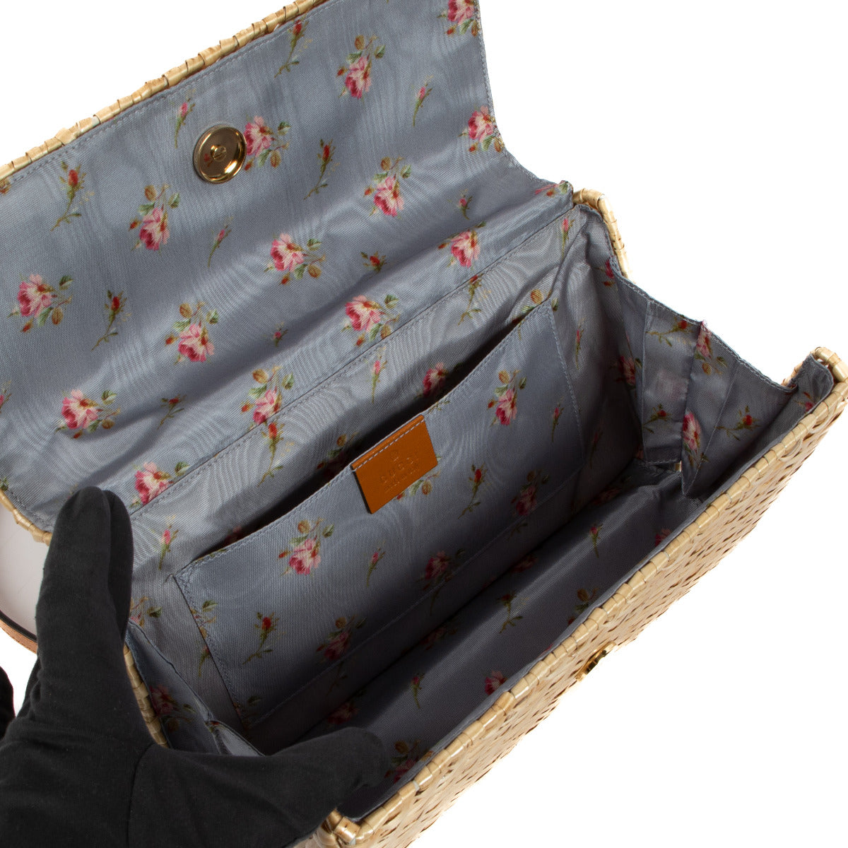 Gucci Glazed Wicker Cestino Kleine Kleptas