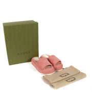 Shop authentic second hand Gucci Pink Sponge GG Platform Sandals - Size 38 on Labellov.com
