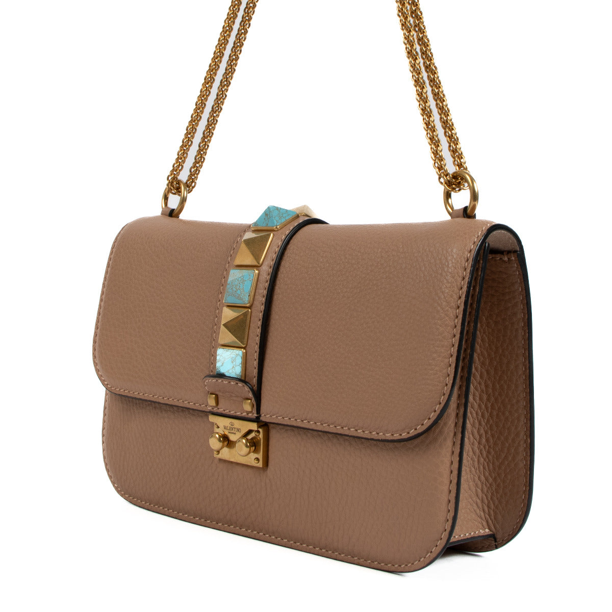 Valentino Garavani Nude Rockstud Shoulder Bag