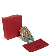 Shop authentic second hand Valentino Garavani Blue Rockstud Caged 100 Pumps - Size 39 on Labellov.com