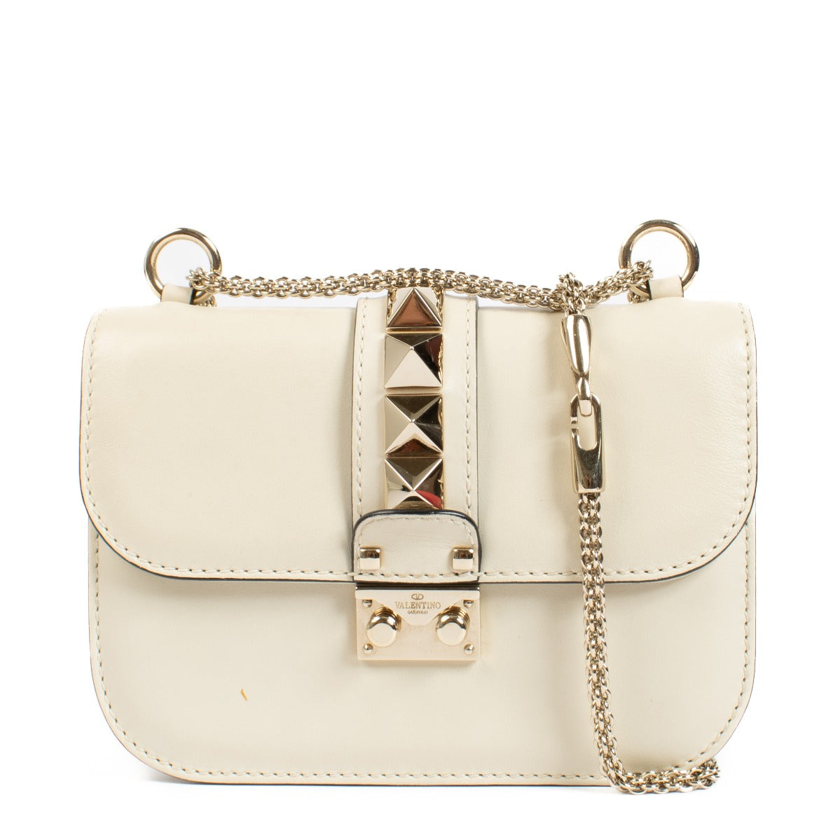 Shop 100% authentic secondhand Valentino Garavani Cream Rockstud Crossbody on Labellov.com