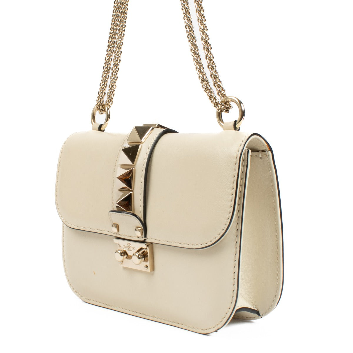 Shop 100% authentic secondhand Valentino Garavani Cream Rockstud Crossbody on Labellov.com