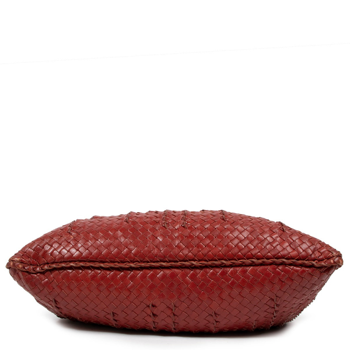 Bottega Veneta Red Intrecciato Large Hobo Bag