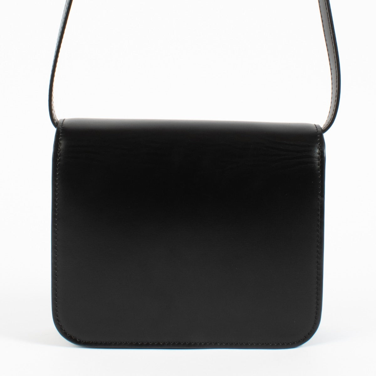 Celine Black Shiny Calfskin Teen Classic Box Bag