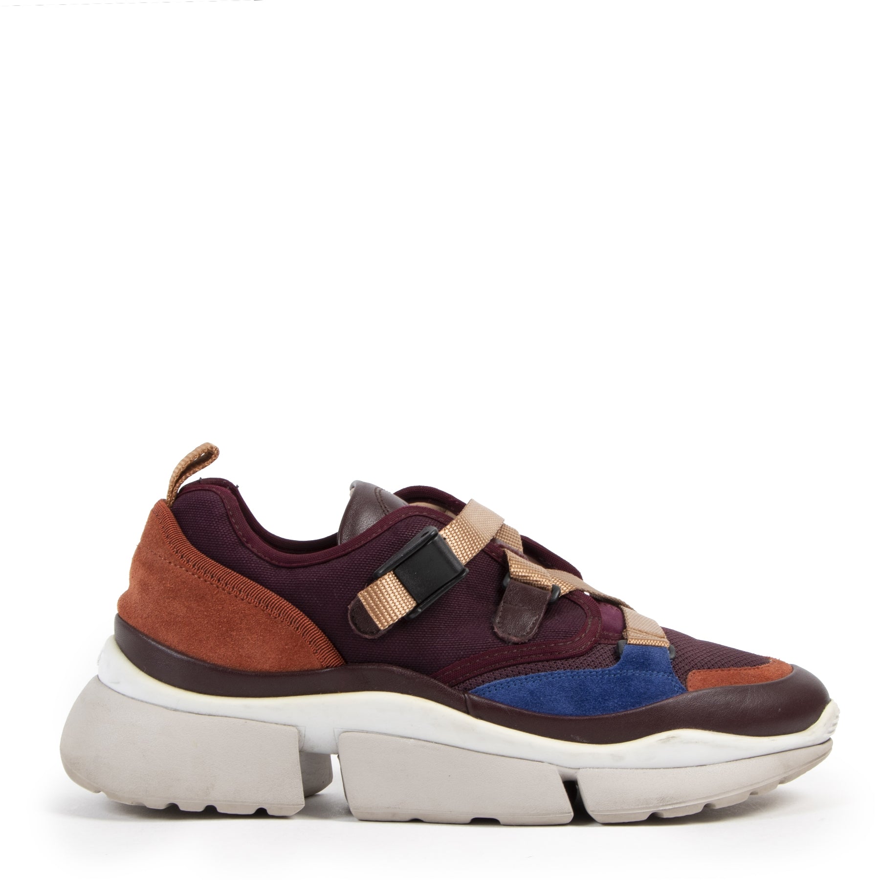 Authentieke Tweedehands Chloé Purple Sonnie Sneakers - Size 39 designer sneakers shoes fashion luxury vintage webshop safe secure online shopping high end designer brands