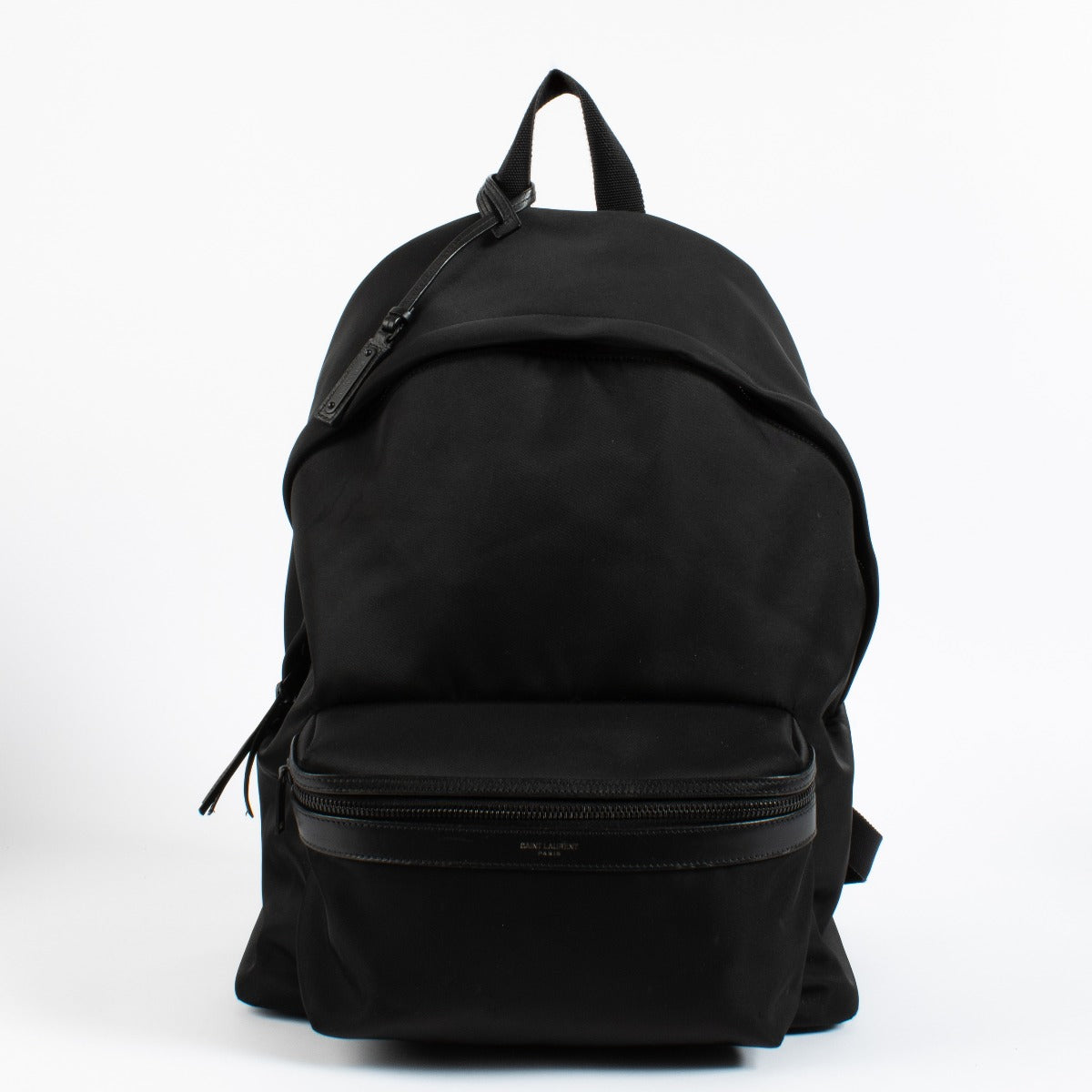 Saint Laurent Black ECONYL/Leather City Backpack