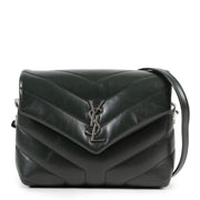 Authentieke Tweedehands Saint Laurent Dark Green Loulou Toy Bag