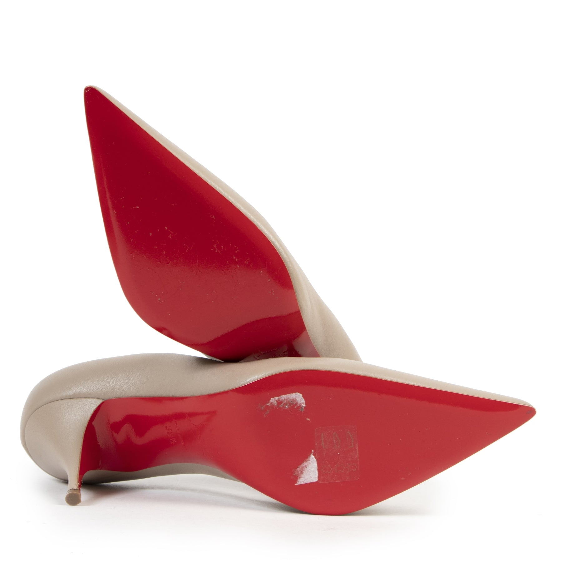 Authentieke tweedehands vintage Louboutin Clare 80 Pumps - Size 39,5 koop online webshop LabelLOV