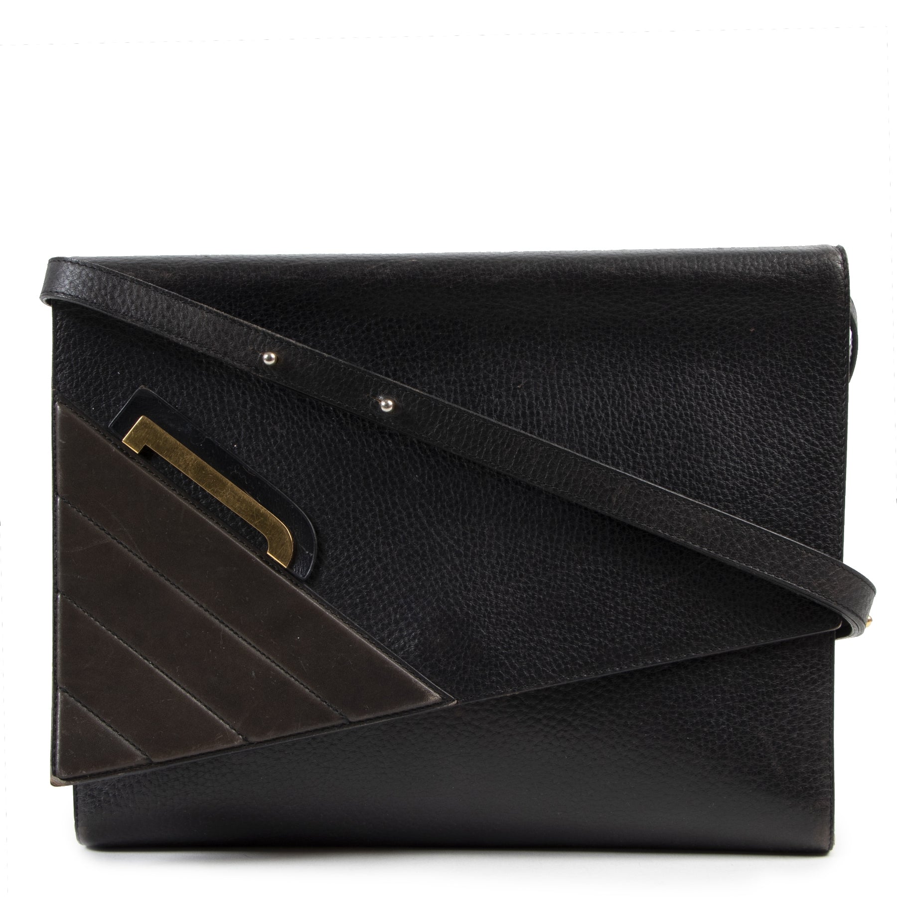 Delvaux Black and Blue Shoulder Bag for the best price at Labellov secondhand