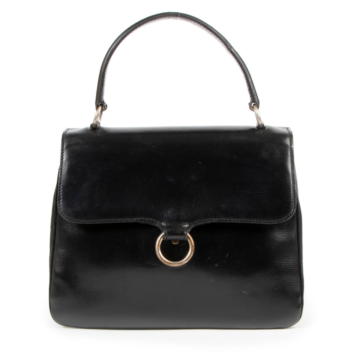 Delvaux Black Modèle Déposé Top Handle Bag