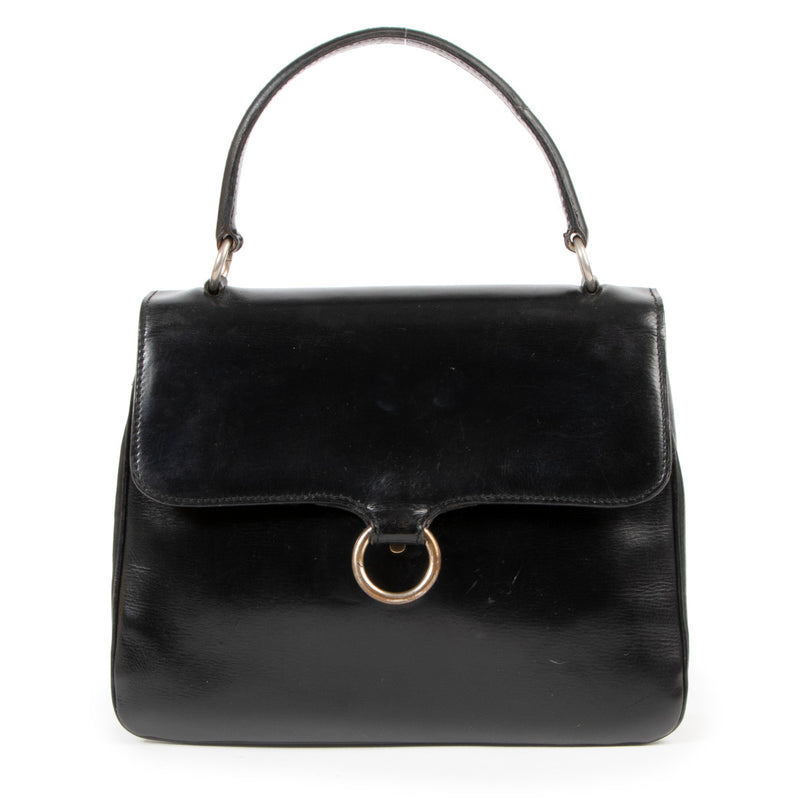 Delvaux Black Modèle Déposé Top Handle Bag