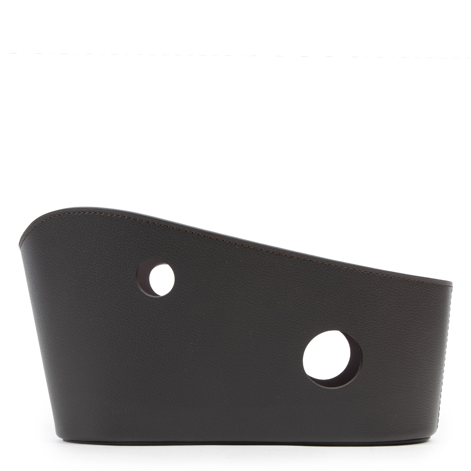 Delvaux Brown Leather Wine Holder