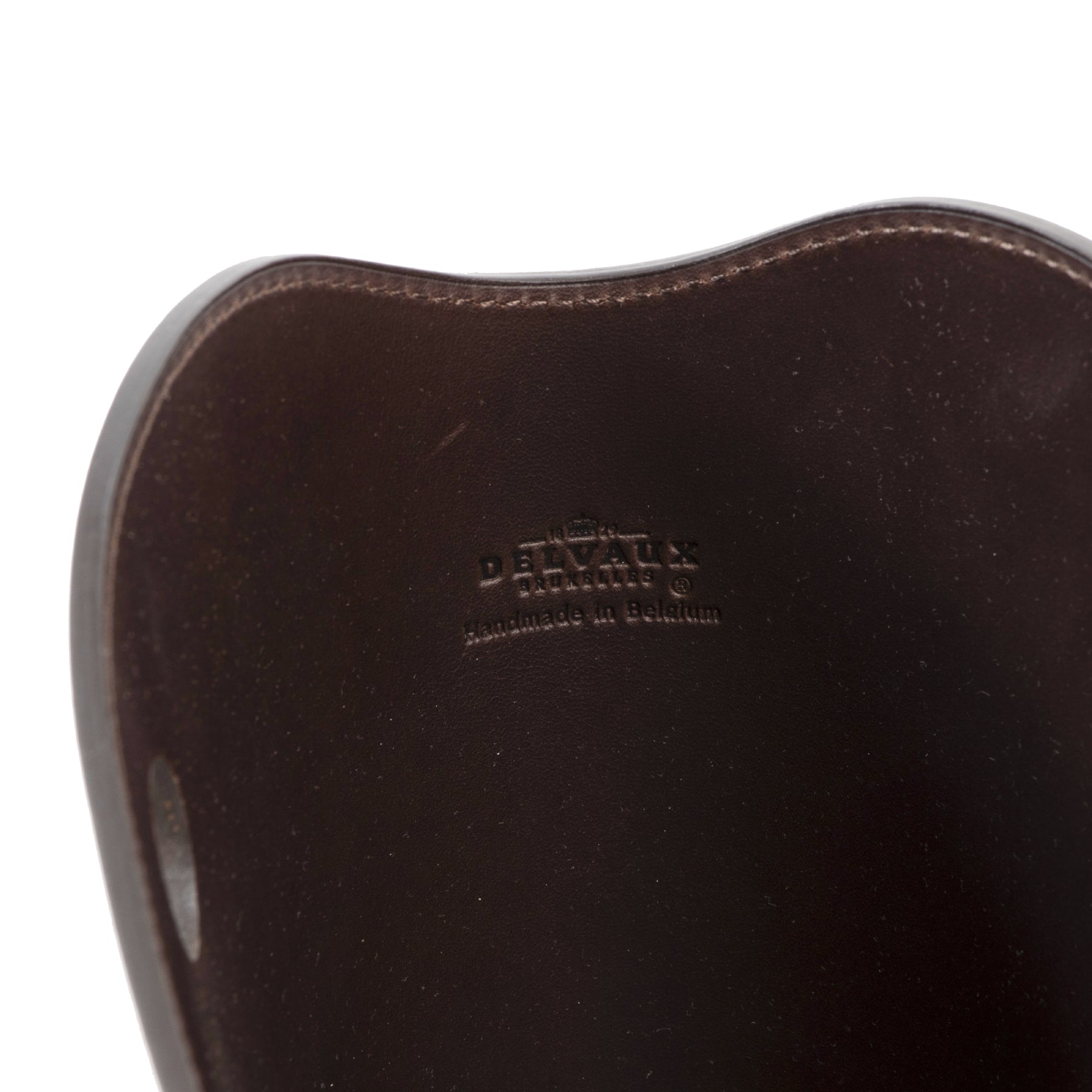 Delvaux Brown Leather Wine Holder