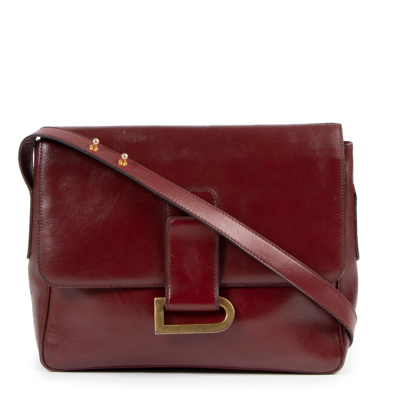 Delvaux Bordeaux Poirier Shoulder Bag