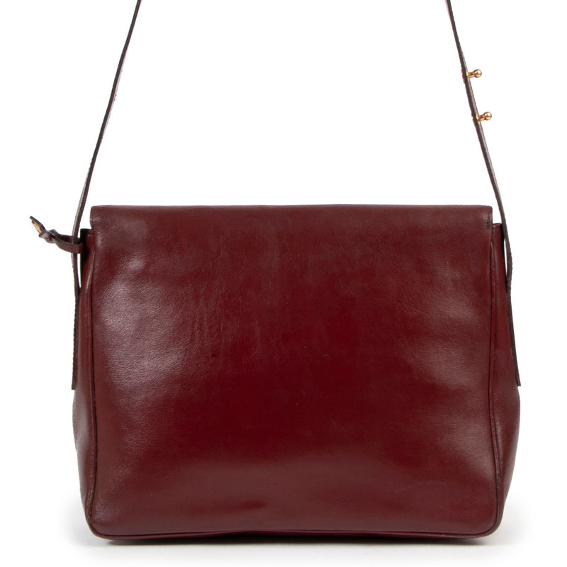 Delvaux Bordeaux Poirier Shoulder Bag