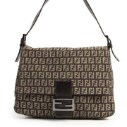 Authentieke Tweedehands Fendi Zucca Baguette Bag juiste prijs veilig online shoppen luxe merken webshop winkelen Antwerpen België mode fashion
