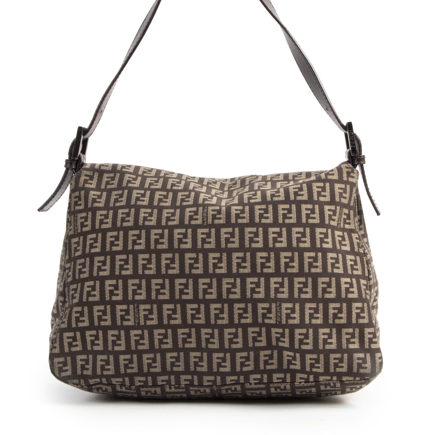 Authentic secondhand Fendi Zucca Baguette Bag designer bags fashion luxury vintage webshop safe secure online shopping