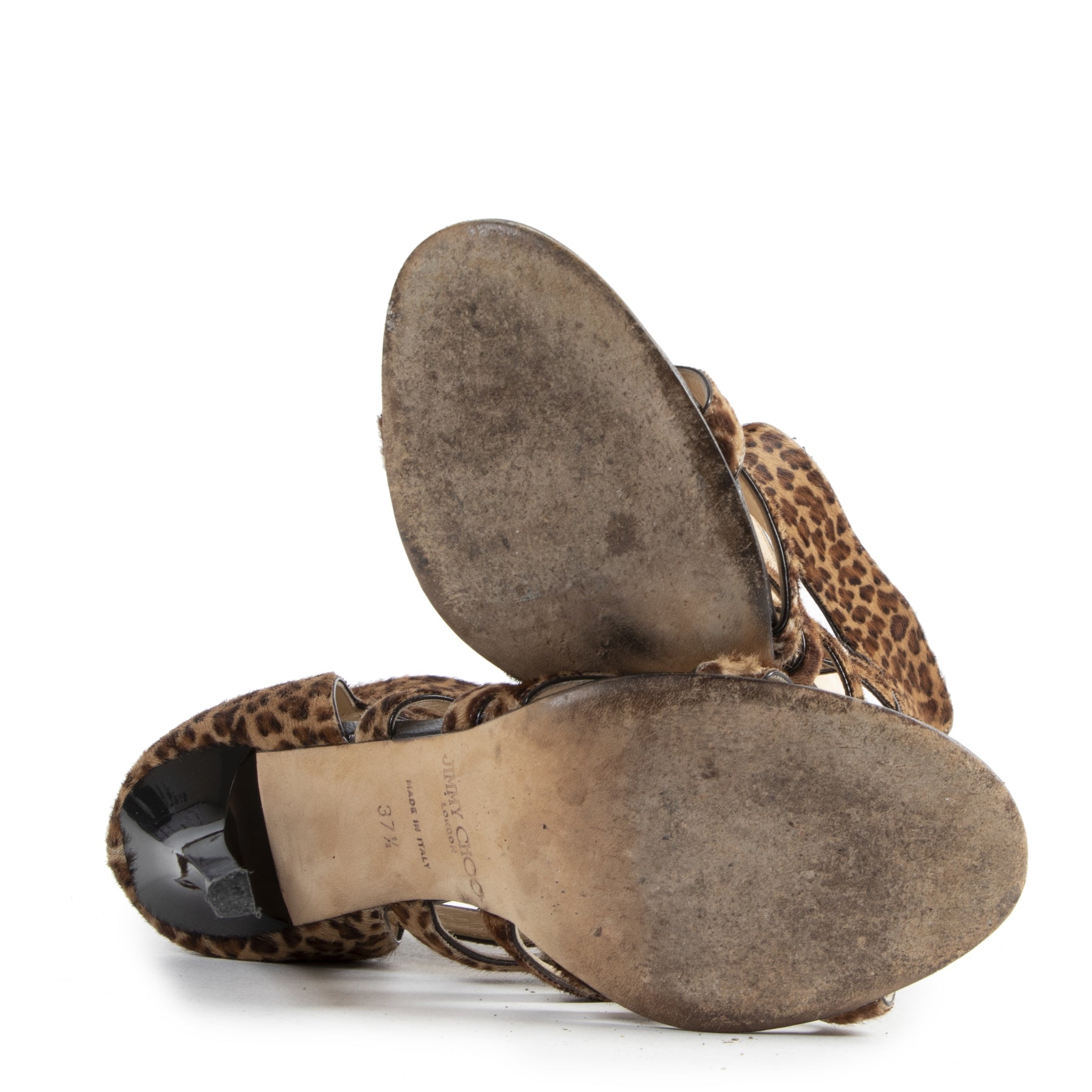 Authentic second-hand vintage Jimmy Choo Leopard Pumps - Size 37,5 buy online webshop LabelLOV