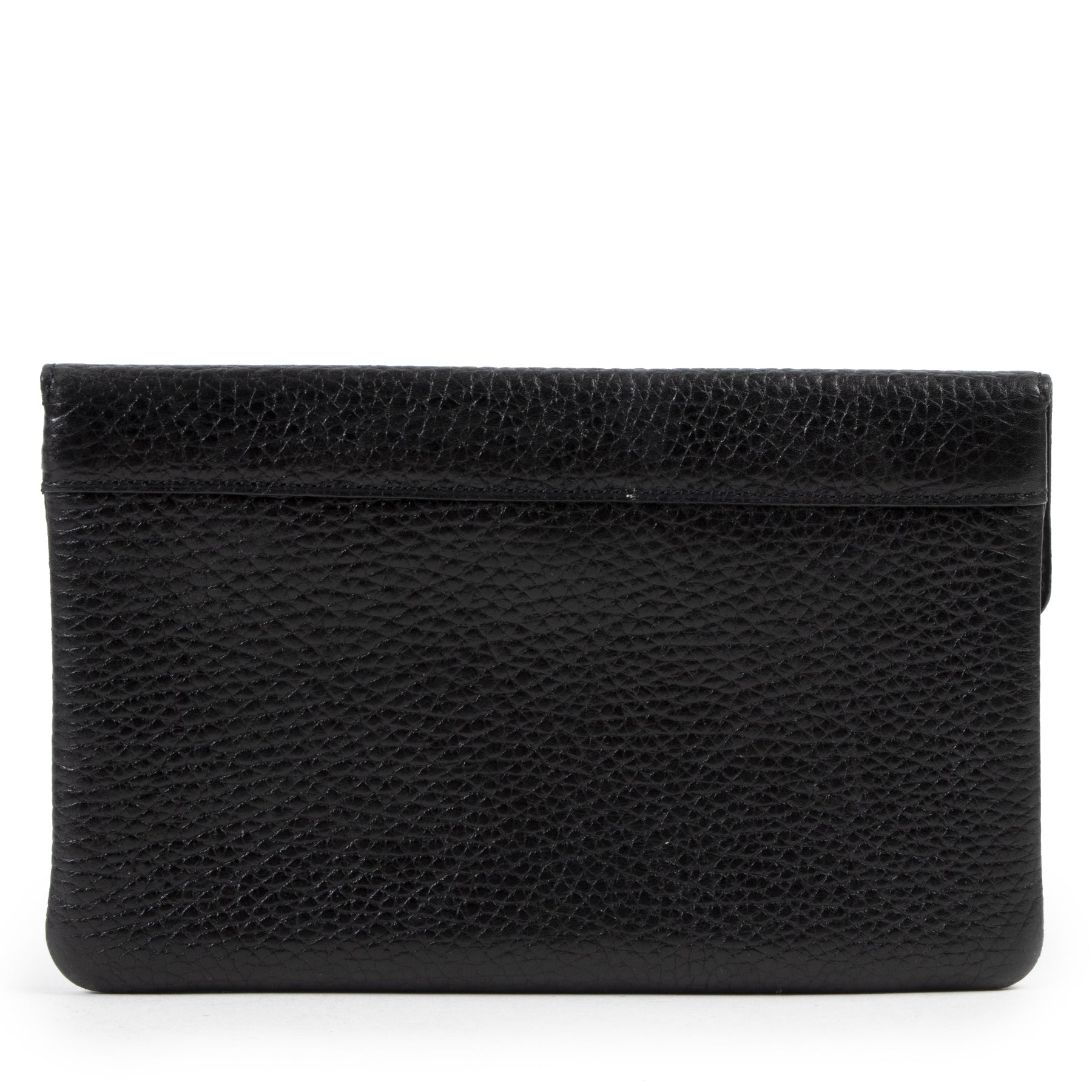 Authentic secondhand Delvaux Black Leather Pochette designer bags fashion luxury vintage webshop safe secure online shopping
