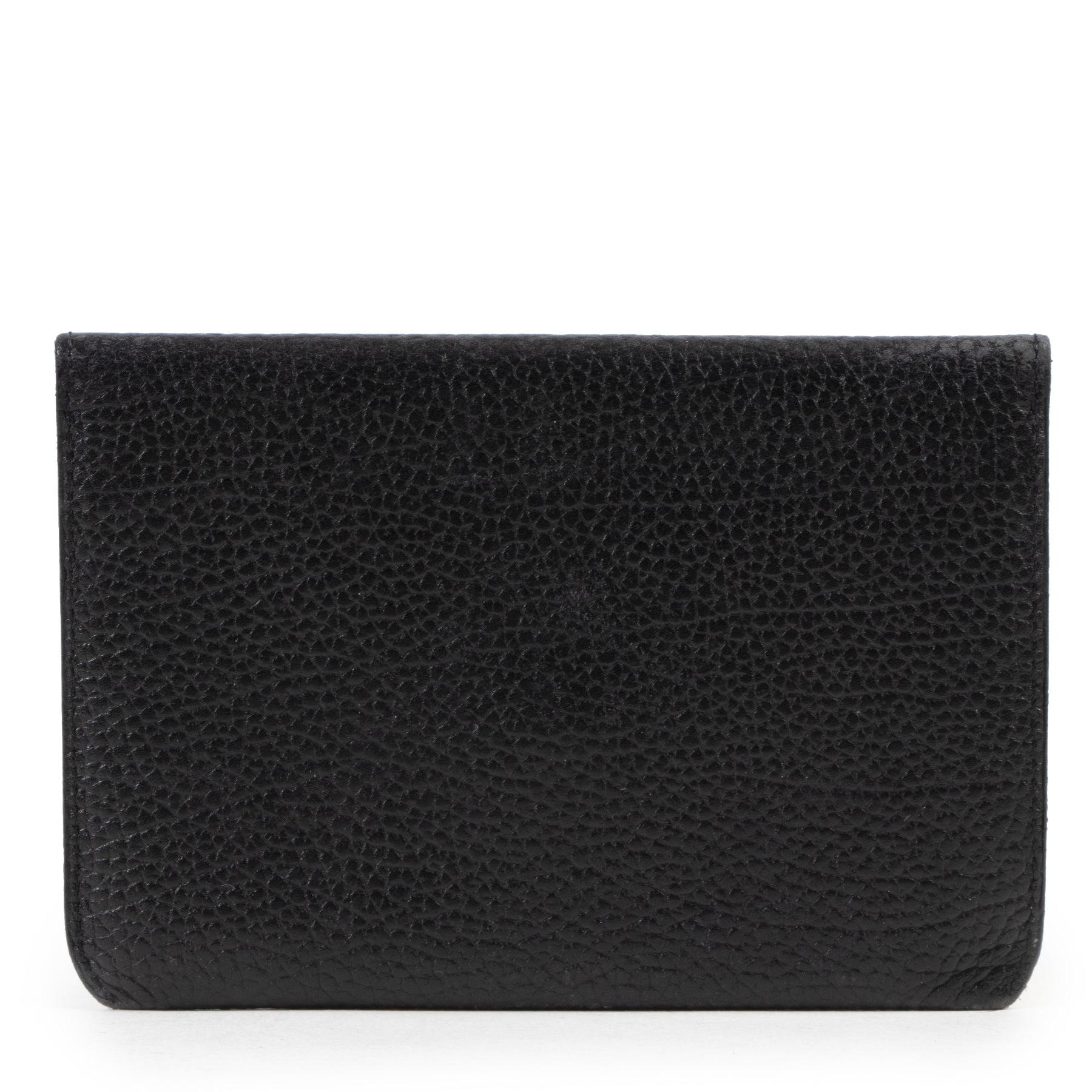 Authentieke Tweedehands Delvaux Black Small Leather Wallet juiste prijs veilig online shoppen luxe merken webshop winkelen Antwerpen België mode fashion